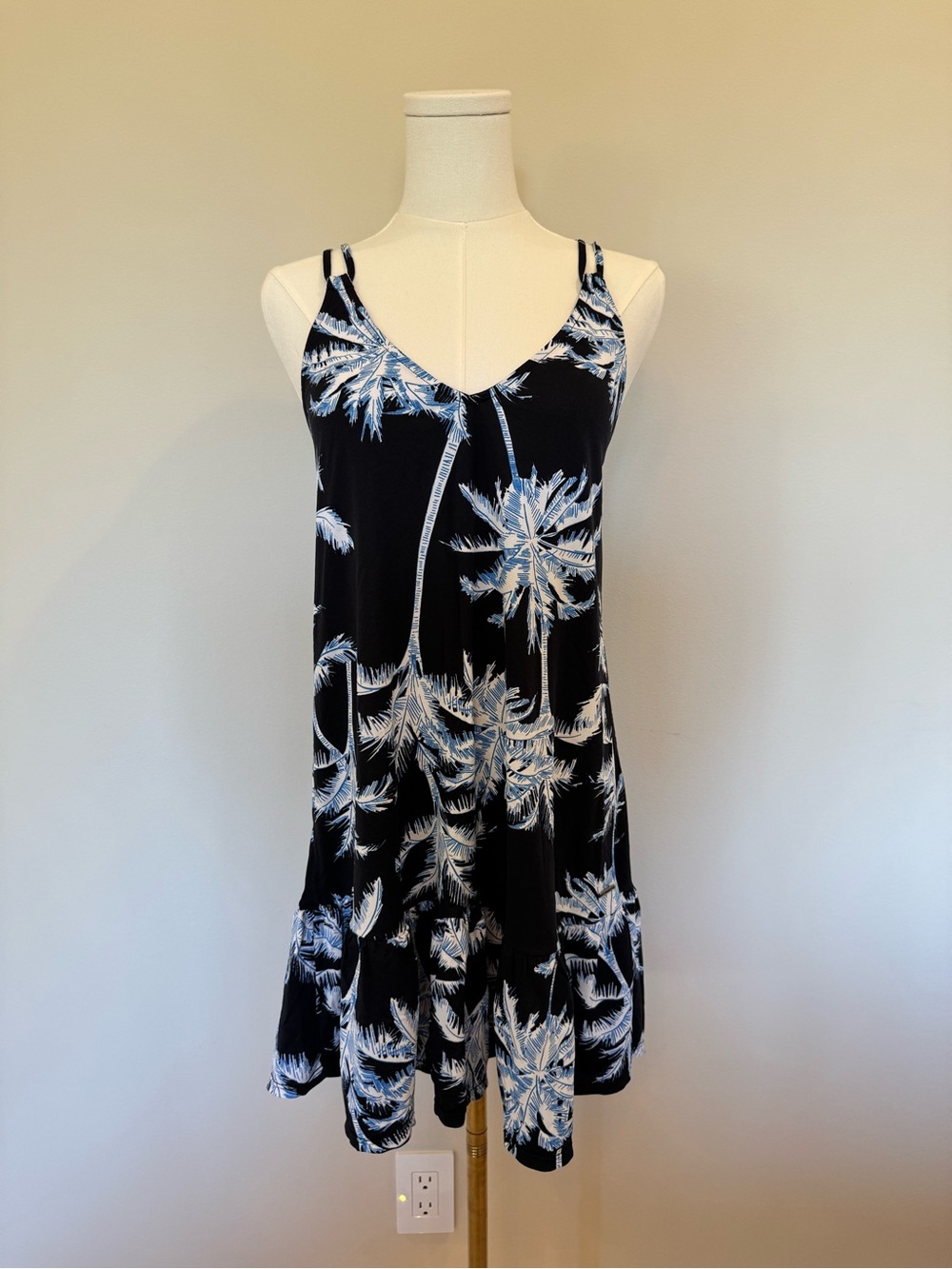 Maaji Palm Print Spaghetti Strap Sundress